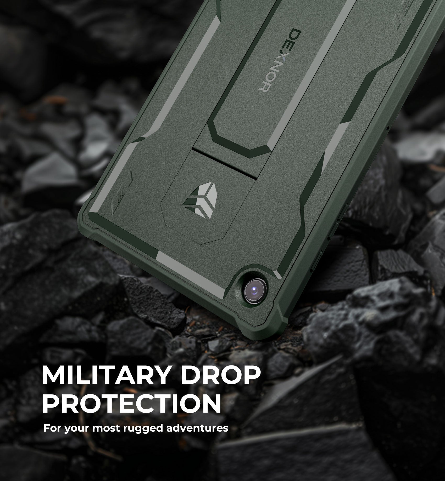 Dexnor Tablet Case for Samsung Galaxy Tab A8 With Screen Protector Full Body Bumper Kickstand Heavy-duty Shockproof Rugged Pen Holder Cover.