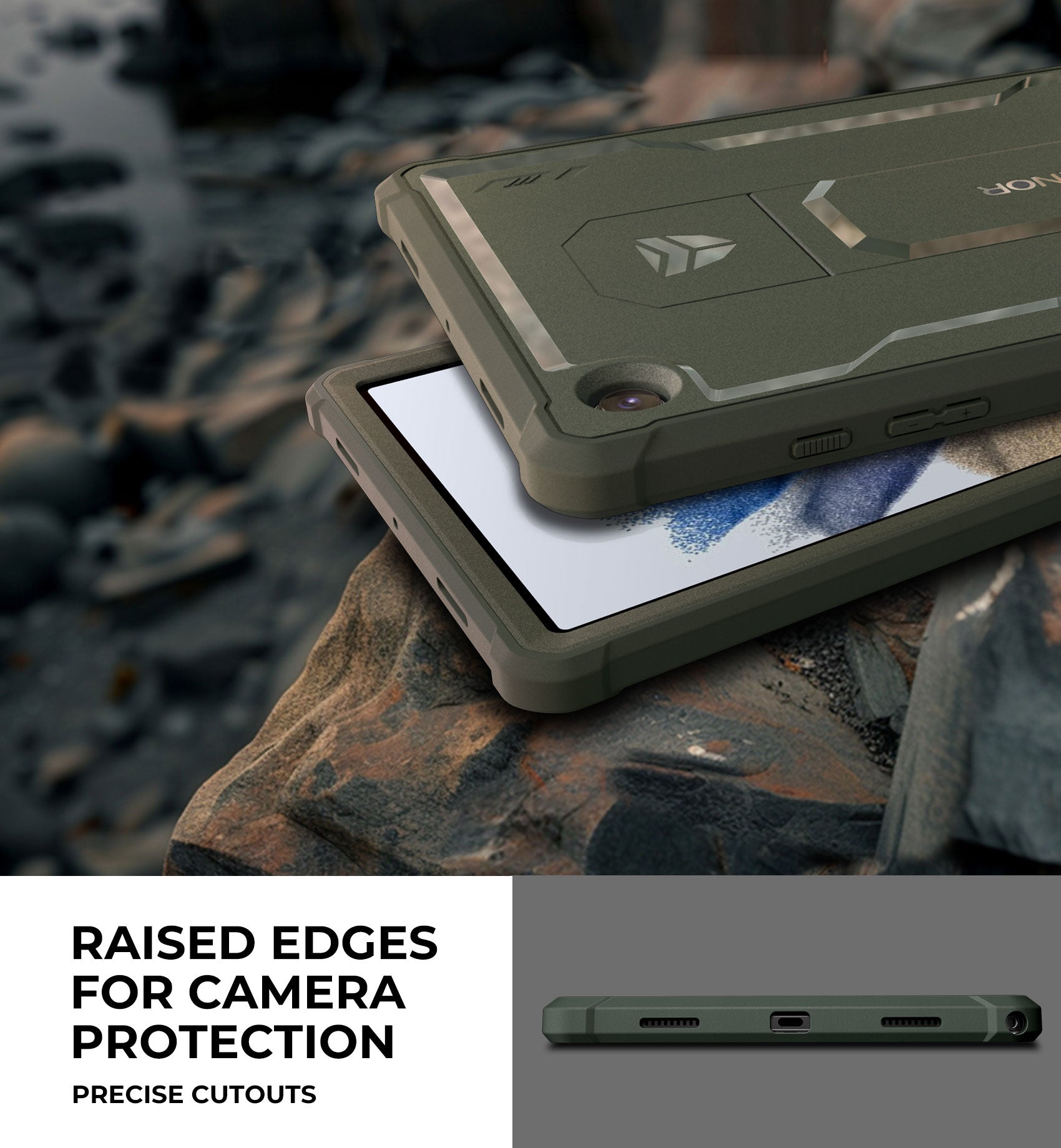 Dexnor Tablet Case for Samsung Galaxy Tab A8 With Screen Protector Full Body Bumper Kickstand Heavy-duty Shockproof Rugged Pen Holder Cover.