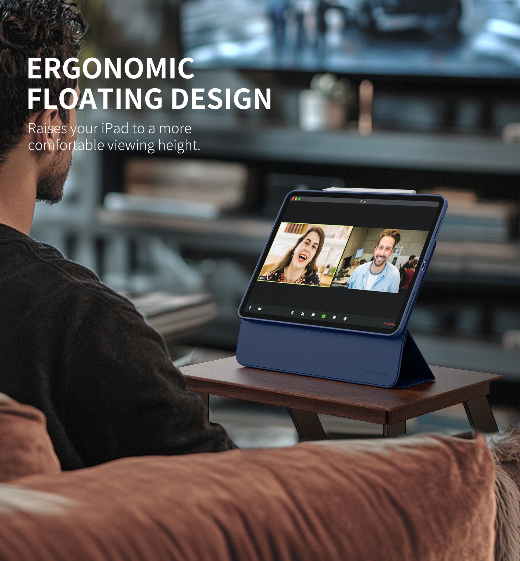 Dexnor Tablet Case for iPad Pro 13 Inch (M5/M4) 2025/2024 Magnetic Floating Removable Protective Cover Adjustable Portrait/Landscape Stand with Raised Screen View Multiple Angles