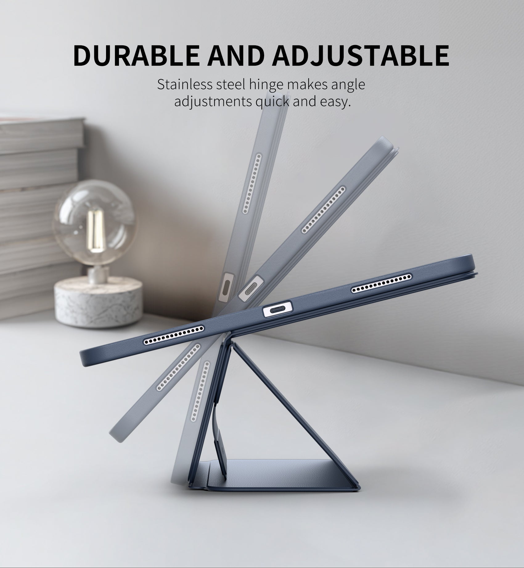 Dexnor Tablet Case for iPad Pro 13 Inch (M5/M4) 2025/2024 Magnetic Floating Removable Protective Cover Adjustable Portrait/Landscape Stand with Raised Screen View Multiple Angles