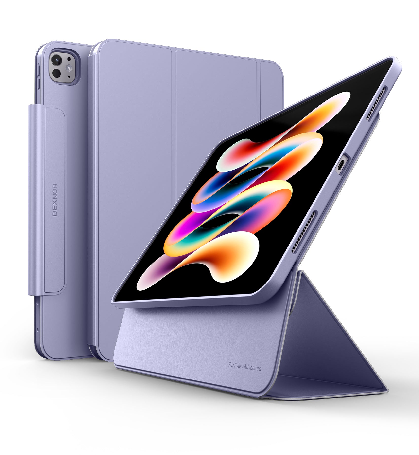 Dexnor Tablet Case for iPad Pro 13 Inch (M5/M4) 2025/2024 Magnetic Floating Removable Protective Cover Adjustable Portrait/Landscape Stand with Raised Screen View Multiple Angles