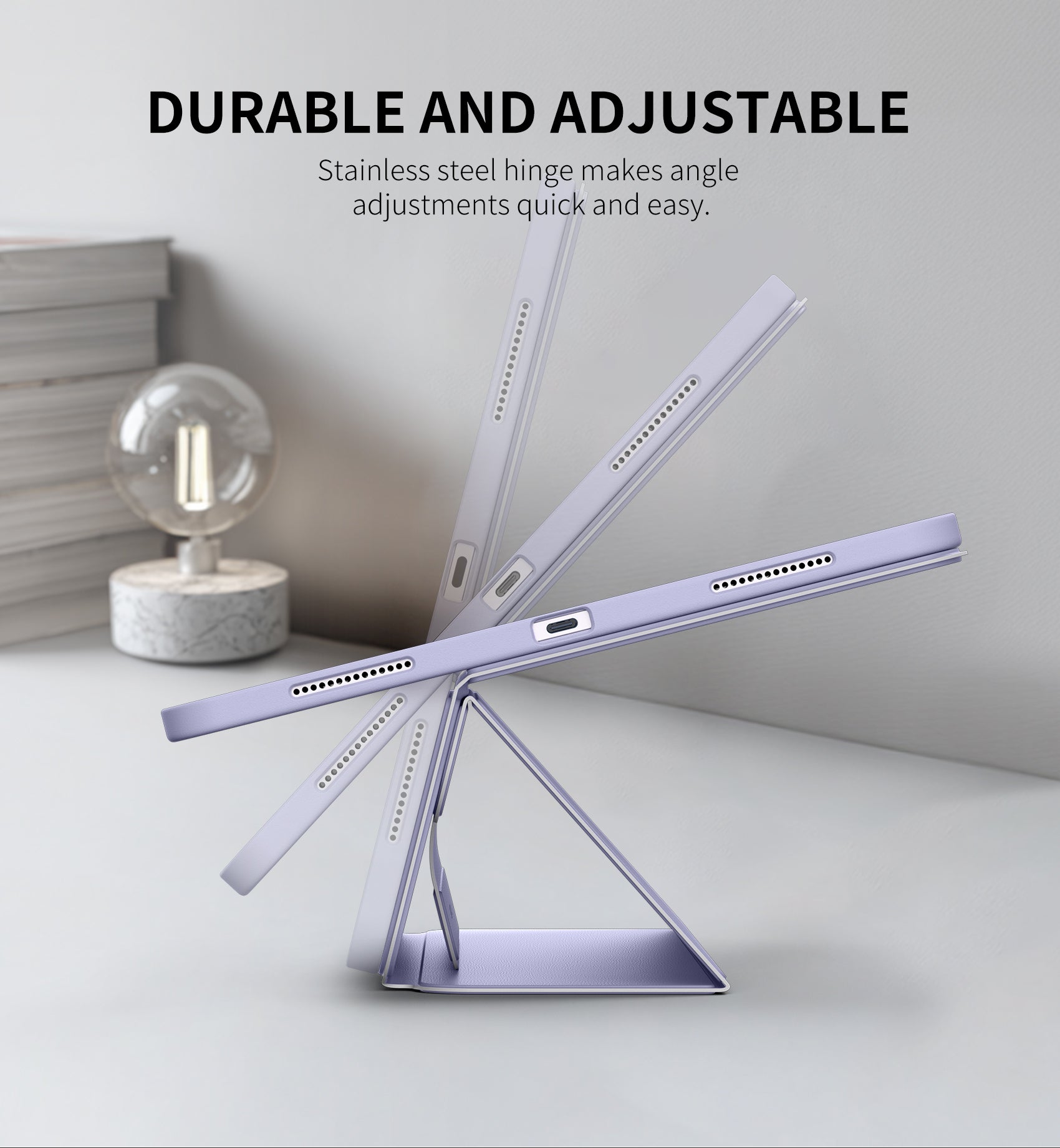 Dexnor Tablet Case for iPad Pro 13 Inch (M5/M4) 2025/2024 Magnetic Floating Removable Protective Cover Adjustable Portrait/Landscape Stand with Raised Screen View Multiple Angles