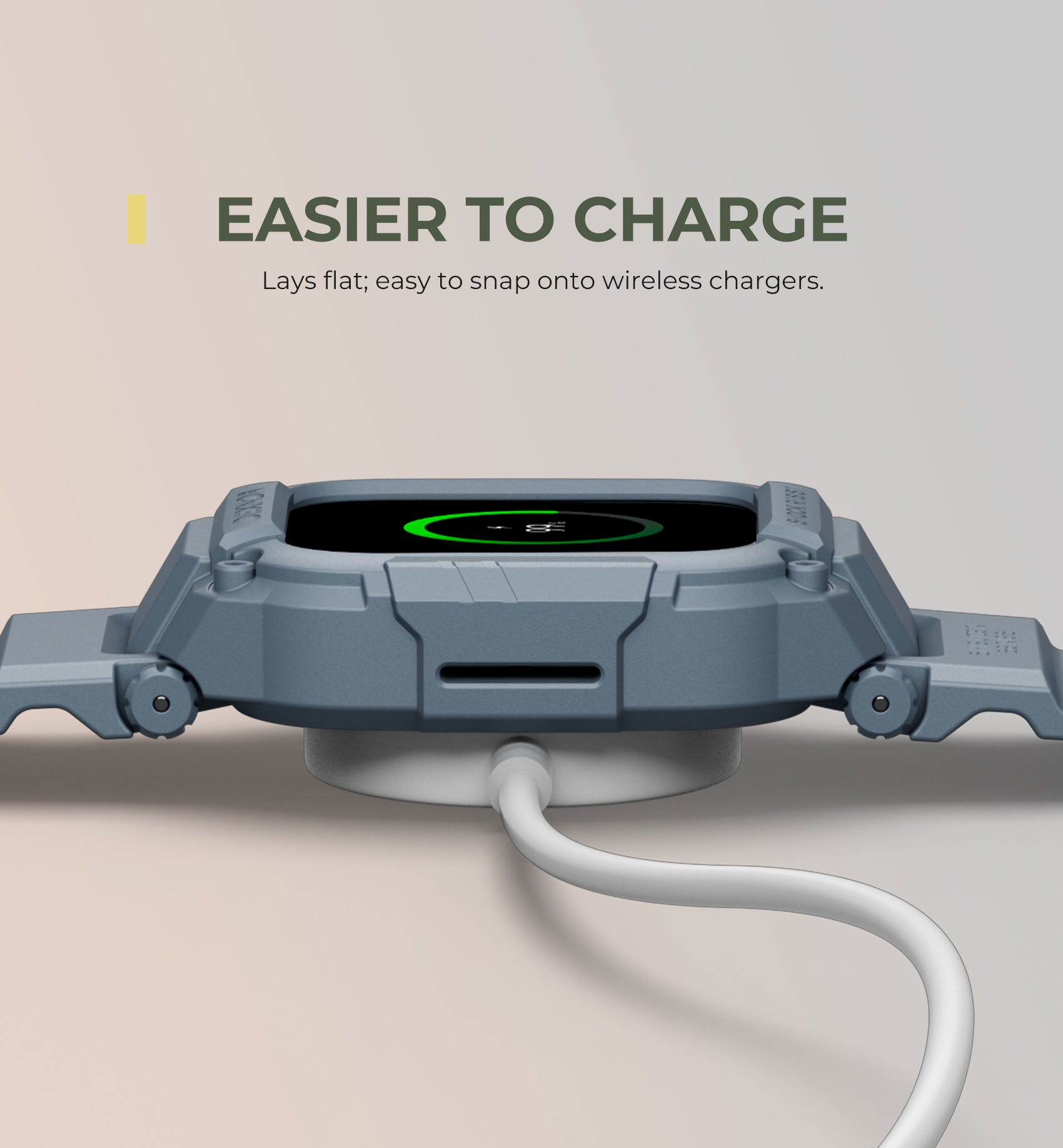 Dexnor Watch Band with Case for Apple Watch Series SE2 44mm Series SE 44mm Series 6 44mm Series 5 44mm Series 4 44mm  Built-in 2 Sets Tempered Glass Screen Protector Snap-on Cover with Band