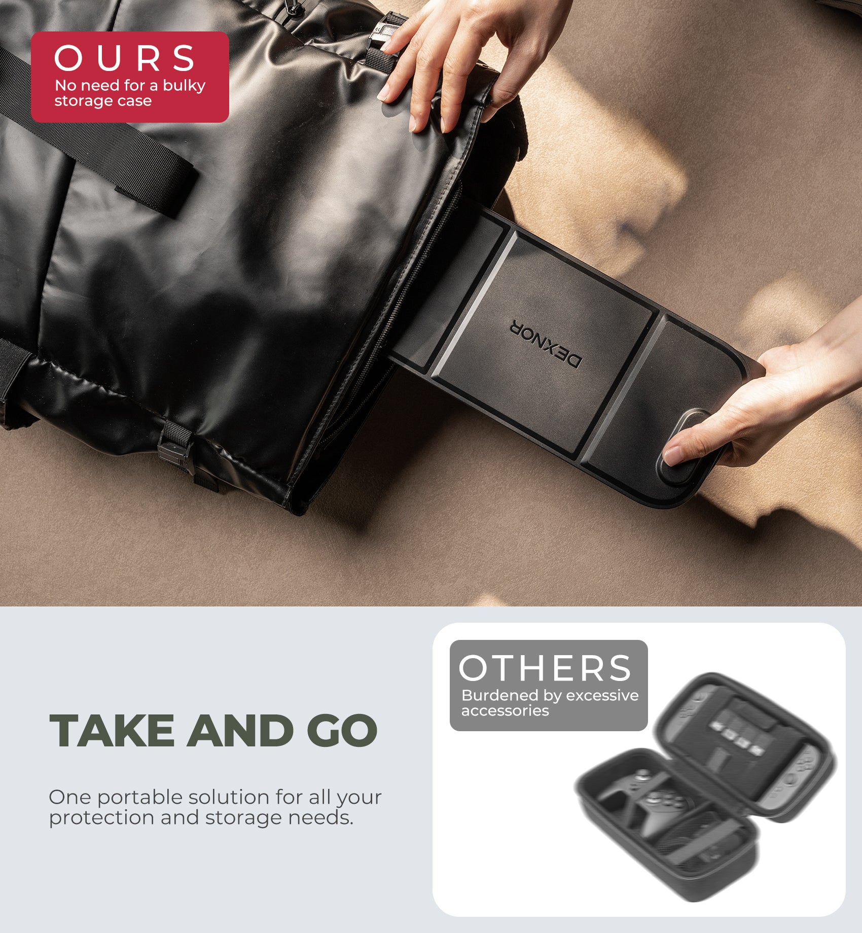 Dexnor Case for Nintendo Switch 2nd Gen 2025 Dockable Cover with Transformable Grip Detachable Magnetic Card Holder 5 Games 2 SD Card Storage Adjustable Kickstand Front Cover Ergonomic Design