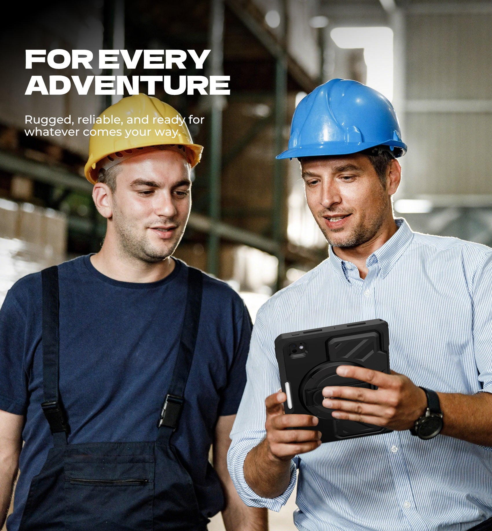 Dexnor Tablet Case for iPad Pro 11 inch M5 2025/M4 2024, Rugged with 360° Rotating Hand Strap Screen Protector Pencil Holder Shockproof Full-Body Cover