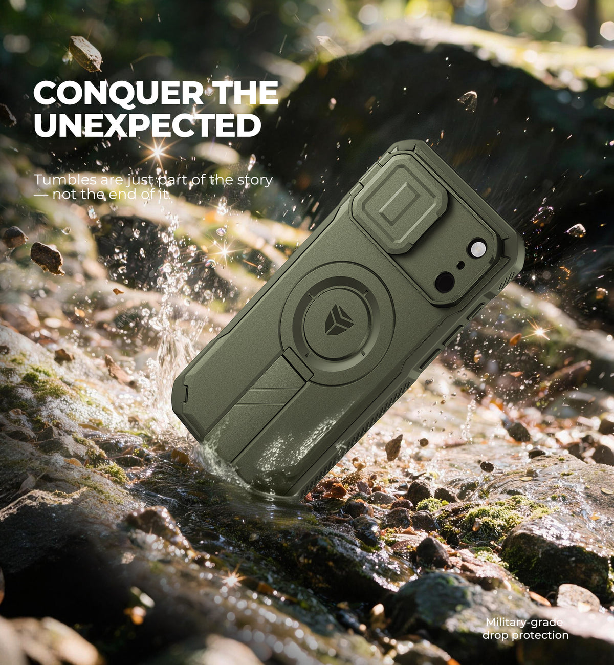 Dexnor Case for iPhone 17 Pro Max Flip Camera Cover Kickstand Camera Control Cover Compatible with MagSafe Heavy-Duty Rugged Shockproof Cover 6.9 inch