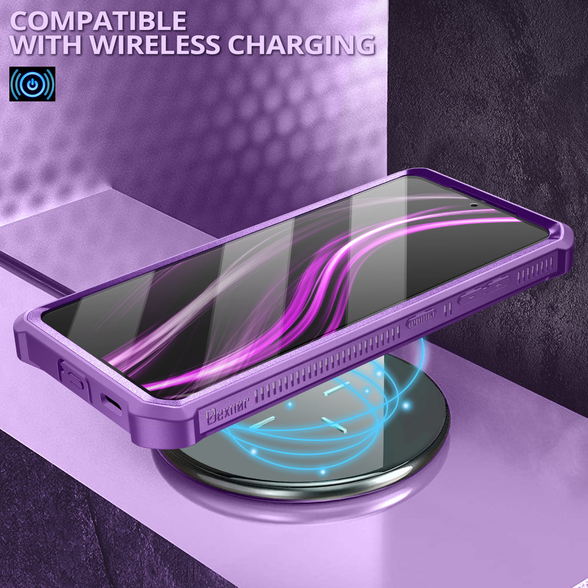 Dexnor Case for Samsung Galaxy S21 Ultra With Single Screen Protector Full Body Bumper Kickstand Heavy-duty Shockproof Grade Cover.