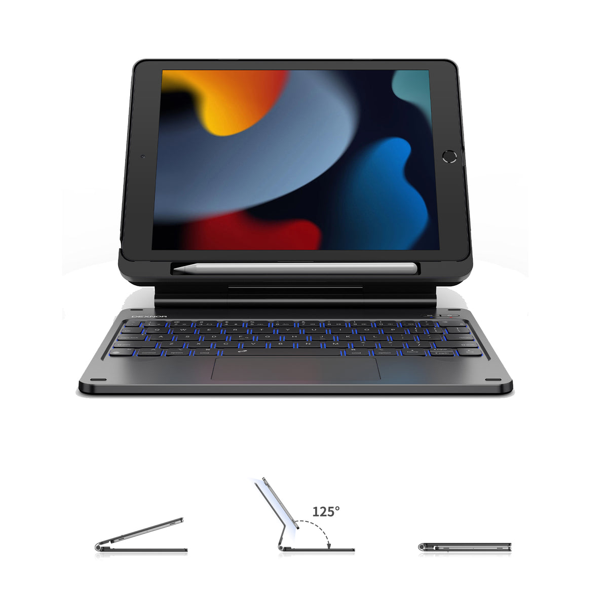 Gray IPad 10th Gen Keyboard Case & Paper Screen Protector Bundle