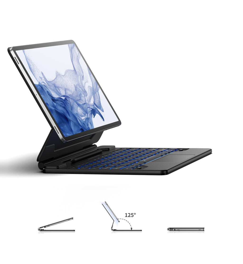 Dexnor Keyboard Case For Samsung Galaxy Tab S9 Fe Plus Book Cover