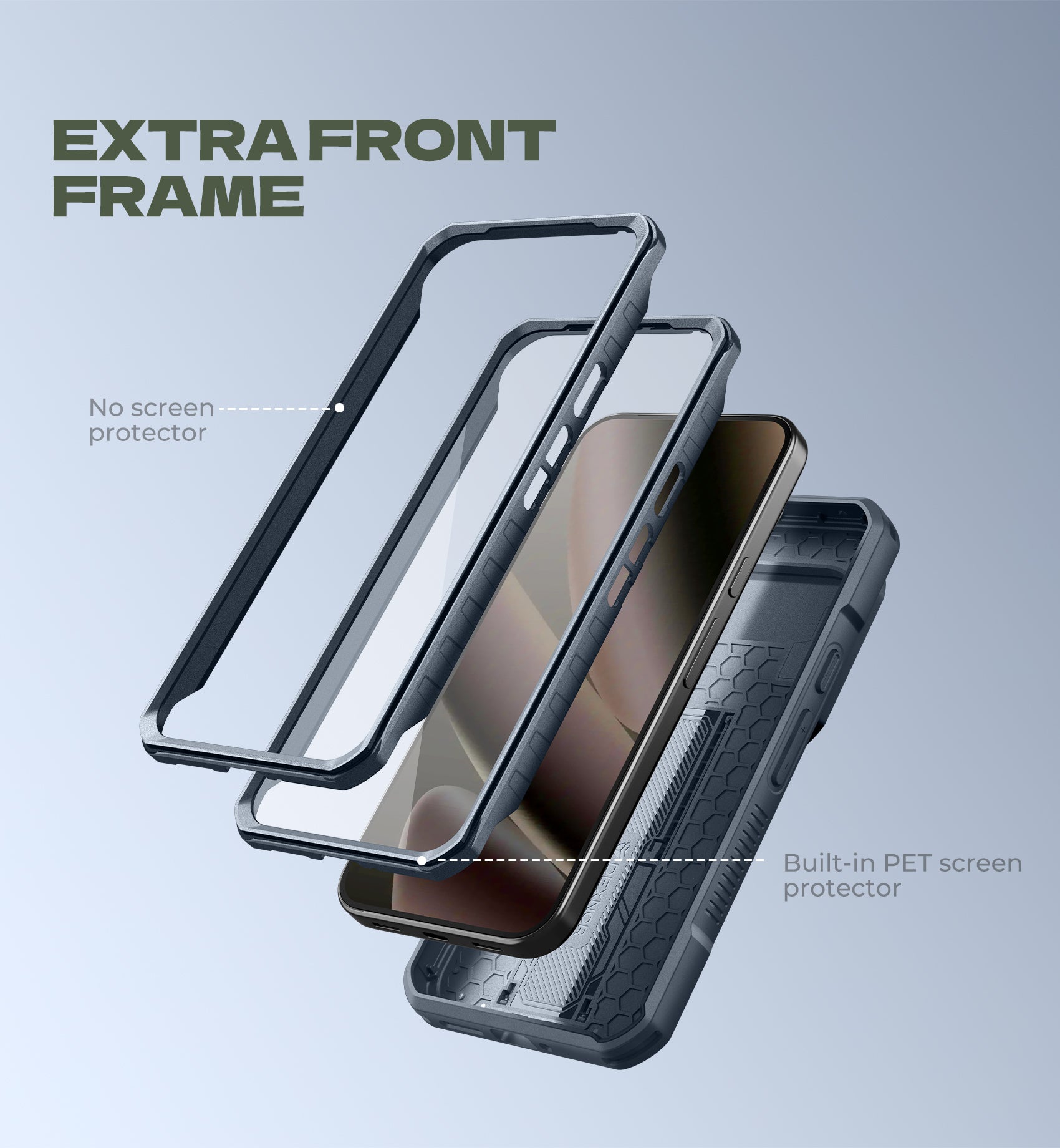 Dexnor Case For Google Pixel 10 Pro XL with Slide Camera Cover 2 Front Frames Full-Body Built-in Screen Protector Kickstand Bumper Cover