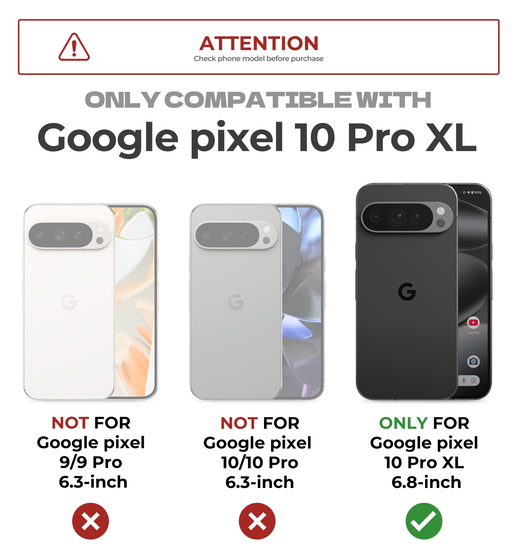Dexnor Case For Google Pixel 10 Pro XL with Slide Camera Cover 2 Front Frames Full-Body Built-in Screen Protector Kickstand Bumper Cover