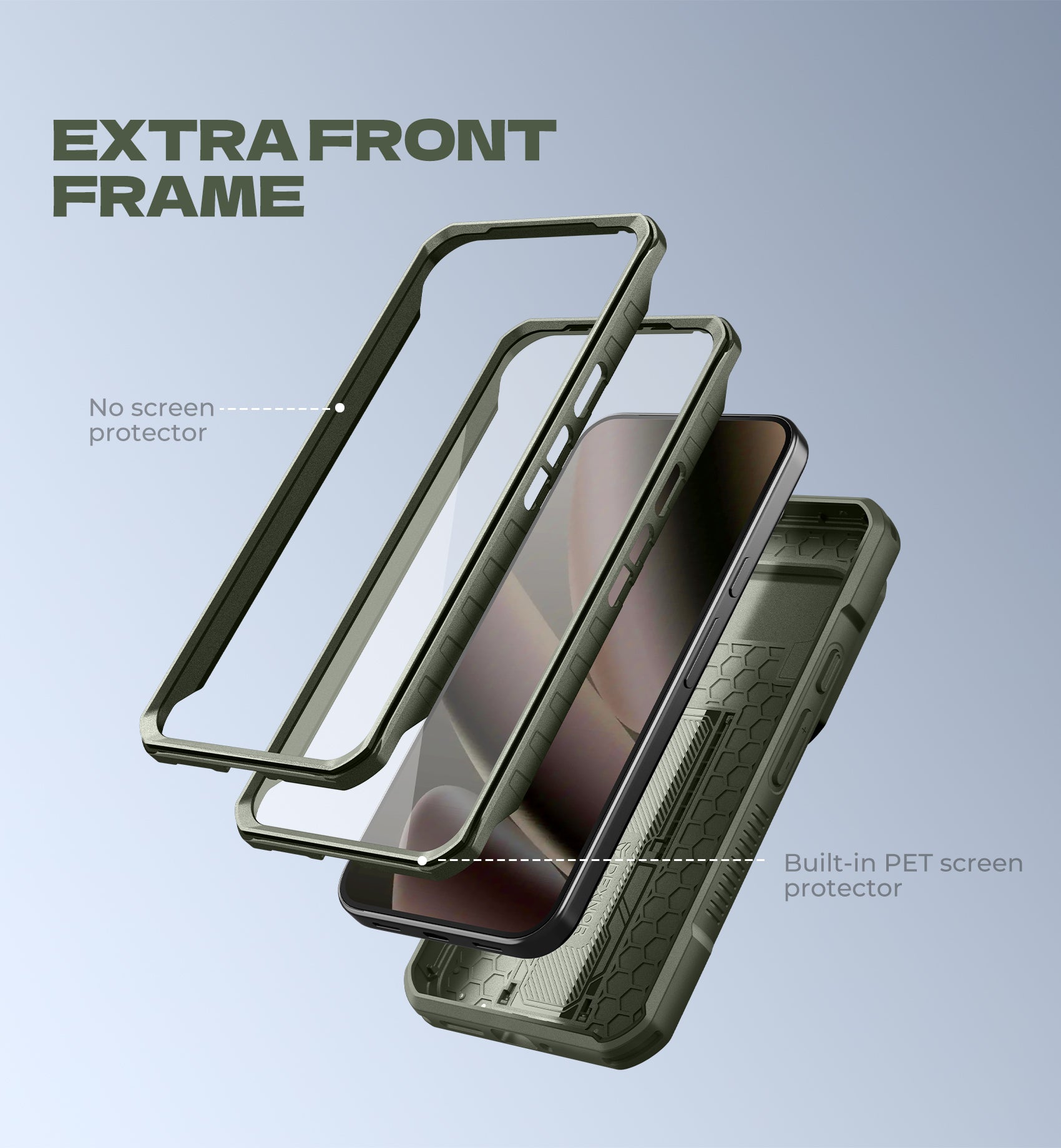 Dexnor Case For Google Pixel 10 Pro XL with Slide Camera Cover 2 Front Frames Full-Body Built-in Screen Protector Kickstand Bumper Cover