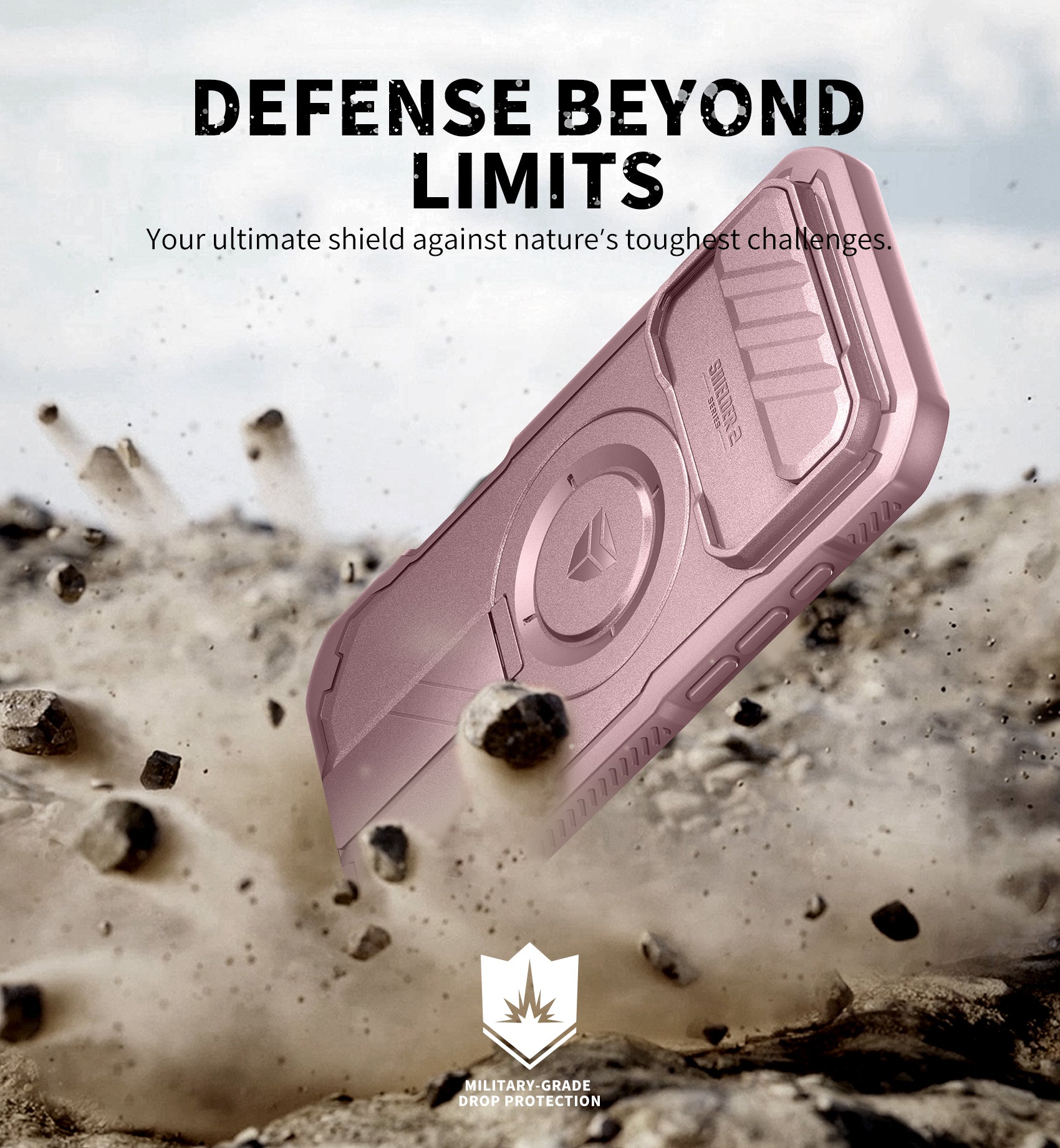Dexnor Case For iPhone 17 Air With Slide Camera Cover MagSafe Heavy-duty Shockproof Bumper Full Body Built-in Screen Protector 6.5 Inch