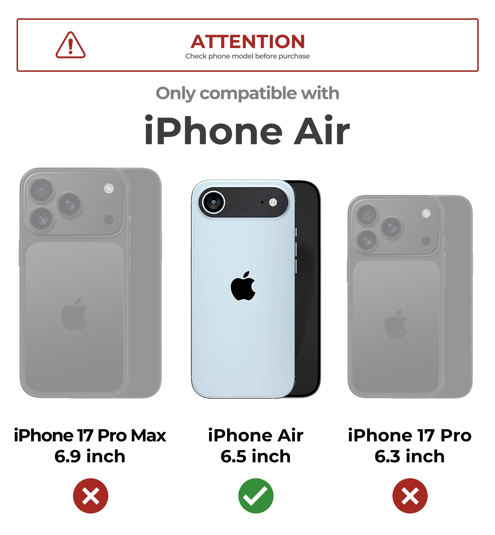 Dexnor Case For iPhone 17 Air With Slide Camera Cover MagSafe Heavy-duty Shockproof Bumper Full Body Built-in Screen Protector 6.5 Inch