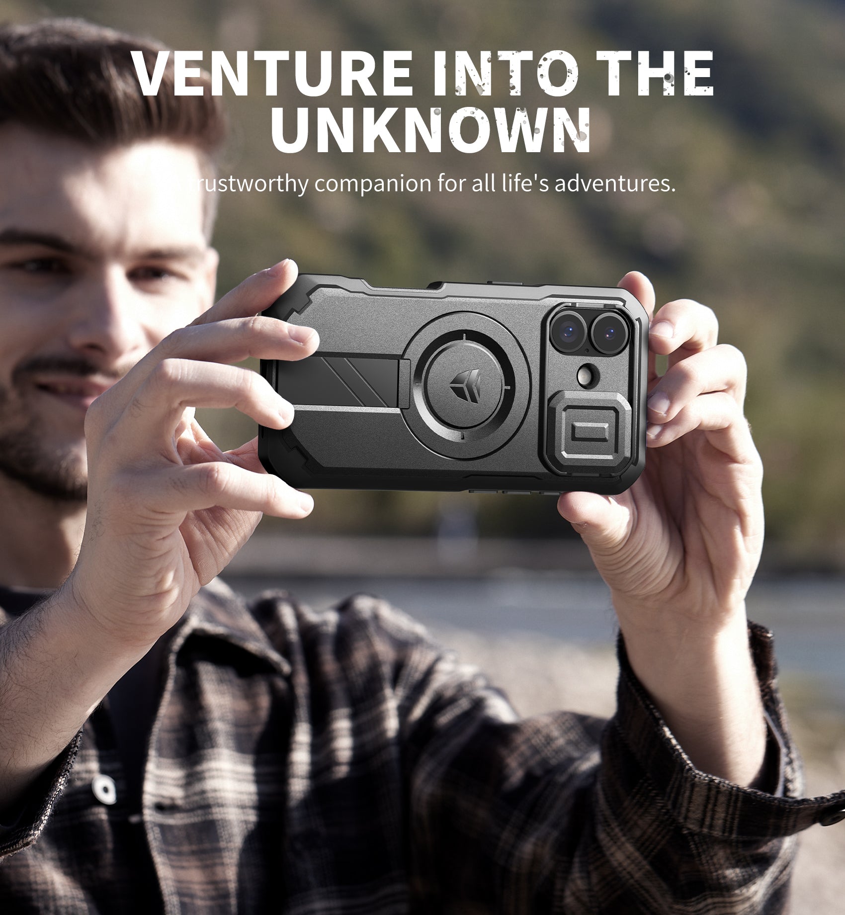 Dexnor Case For iPhone 17 With Slide Camera Cover MagSafe Heavy-duty Shockproof Bumper Full Body Built-in Screen Protector 6.3 Inch