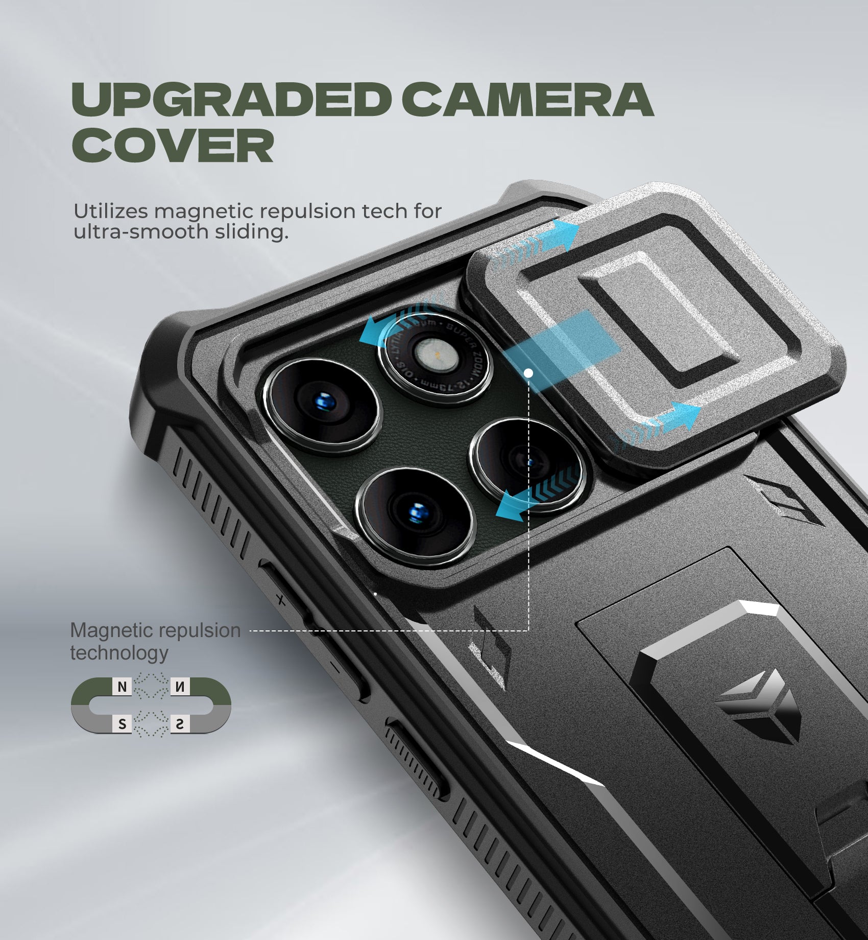Dexnor Full Body Case for Moto Edge 5G 2025 With Screen Protector And Slide Camera Bumper Kickstand Heavy-duty Shockproof Cover