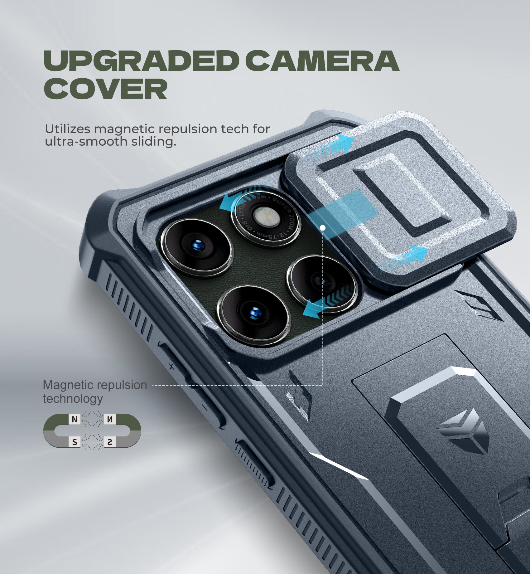 Dexnor Full Body Case for Moto Edge 5G 2025 With Screen Protector And Slide Camera Bumper Kickstand Heavy-duty Shockproof Cover