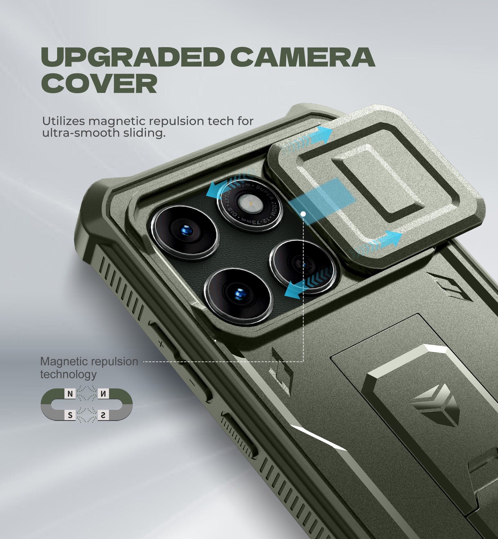 Dexnor Full Body Case for Moto Edge 5G 2025 With Screen Protector And Slide Camera Bumper Kickstand Heavy-duty Shockproof Cover