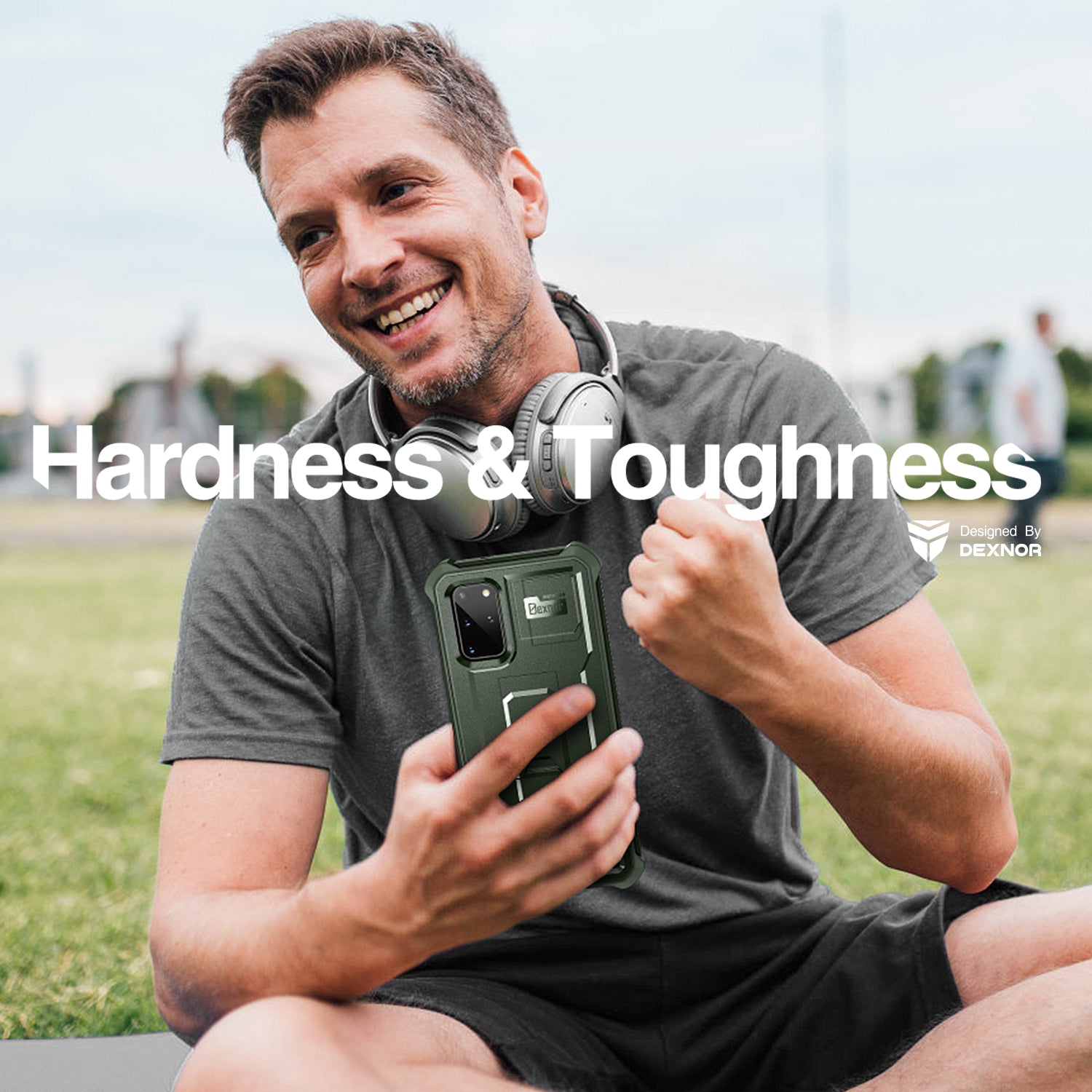 Dexnor Case for Samsung Galaxy S20 Plus With Single Screen Protector Full Body Bumper Kickstand Heavy-duty Shockproof Rugged  Cover.