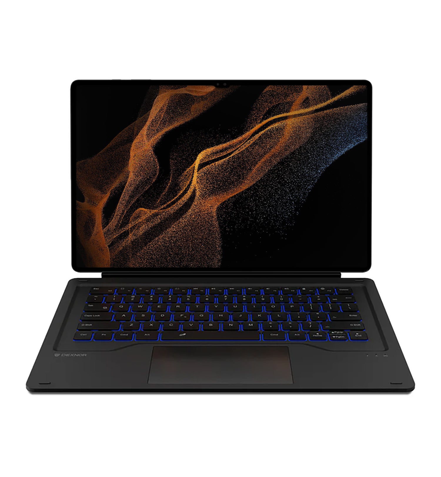 Dexnor Keyboard Case  For Samsung Galaxy Tab S8 Ultra Book-style Cover Case With Trackpad Backlight Slim Black Pen Holder Bluetooth 14.6 Inches