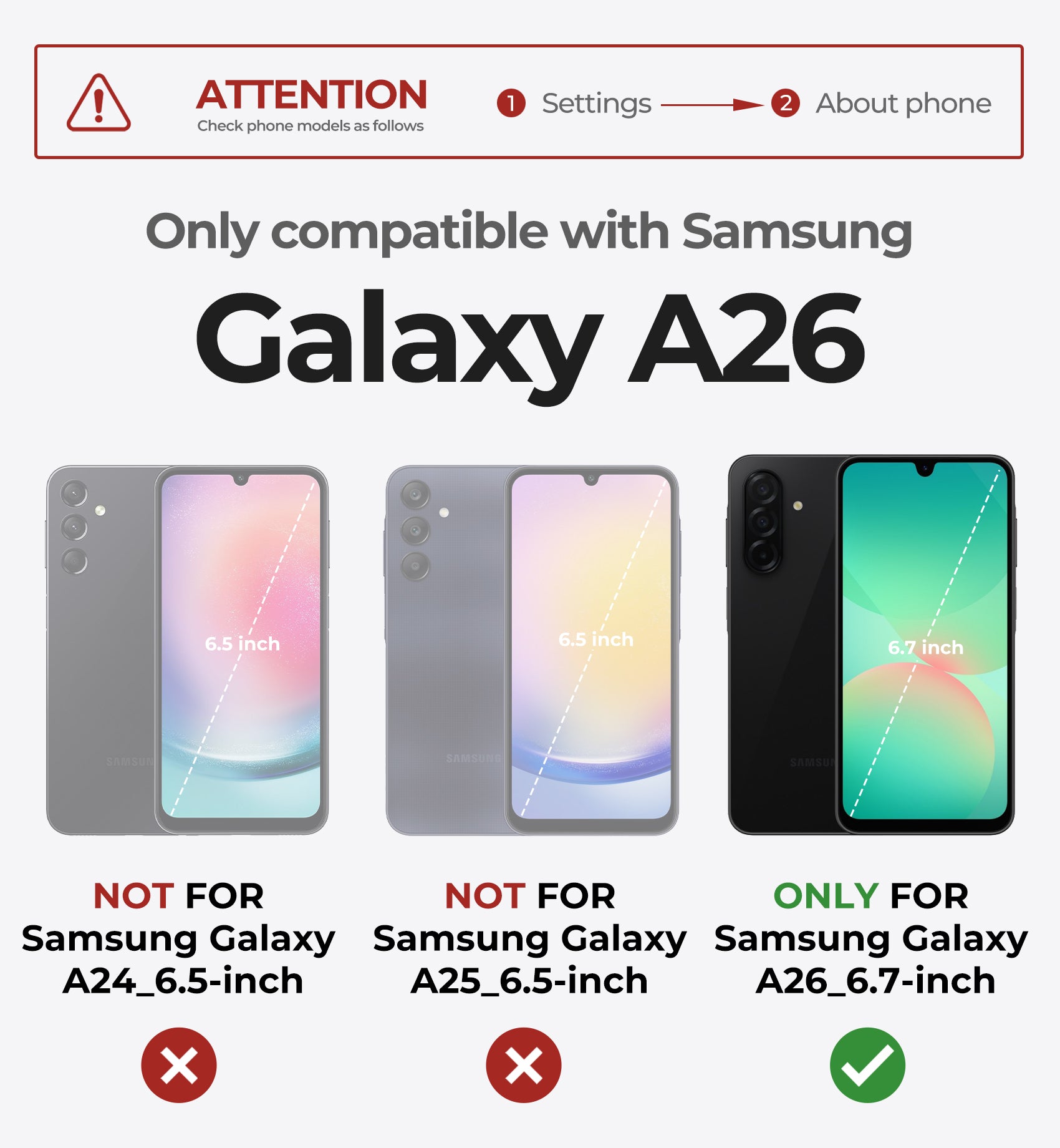 Dexnor Full Body Case for Samsung Galaxy A26 5G With Screen Protector And Slide Camera Bumper Kickstand Heavy-duty Shockproof Cover