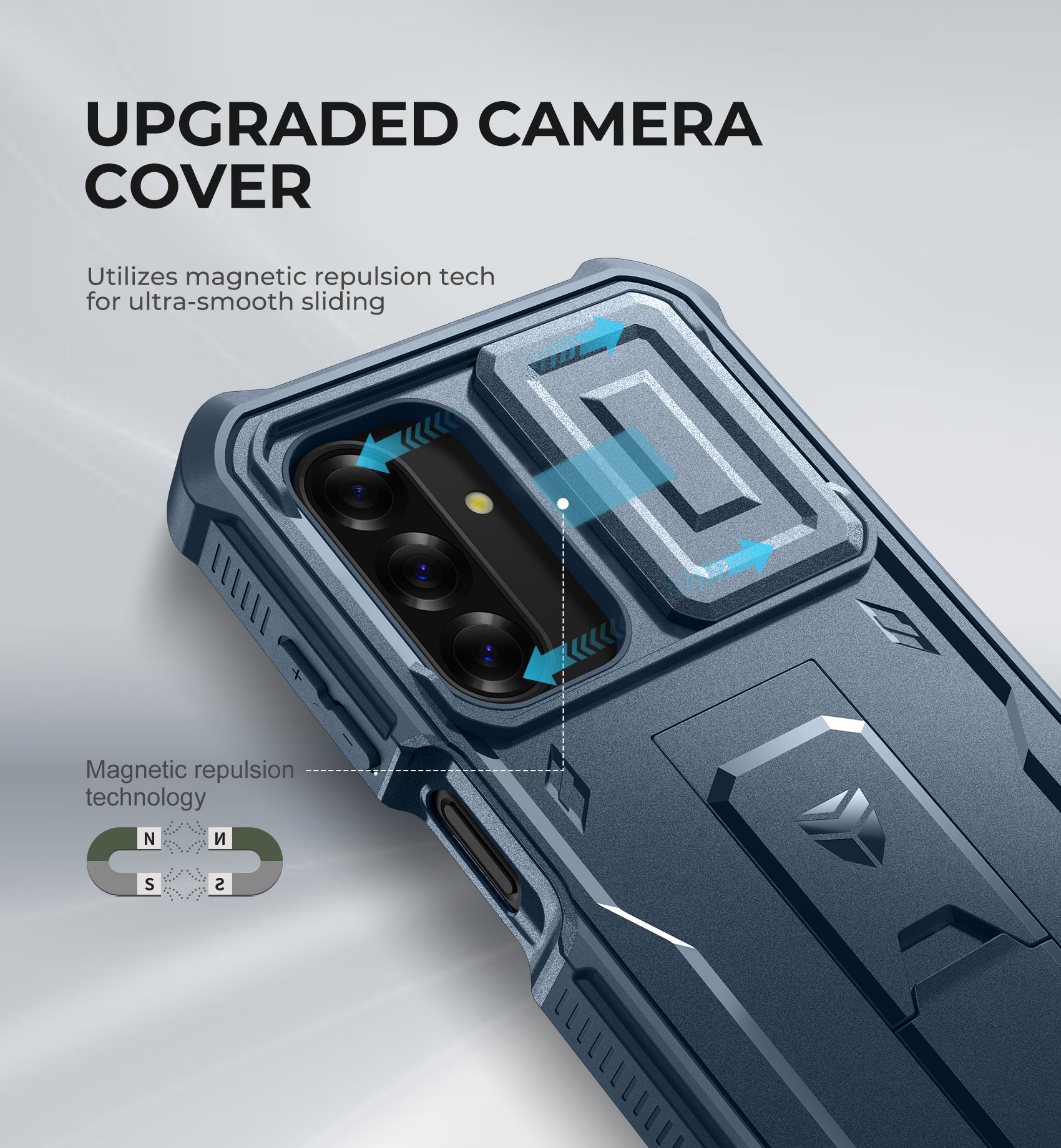 Dexnor Full Body Case for Samsung Galaxy A26 5G With Screen Protector And Slide Camera Bumper Kickstand Heavy-duty Shockproof Cover