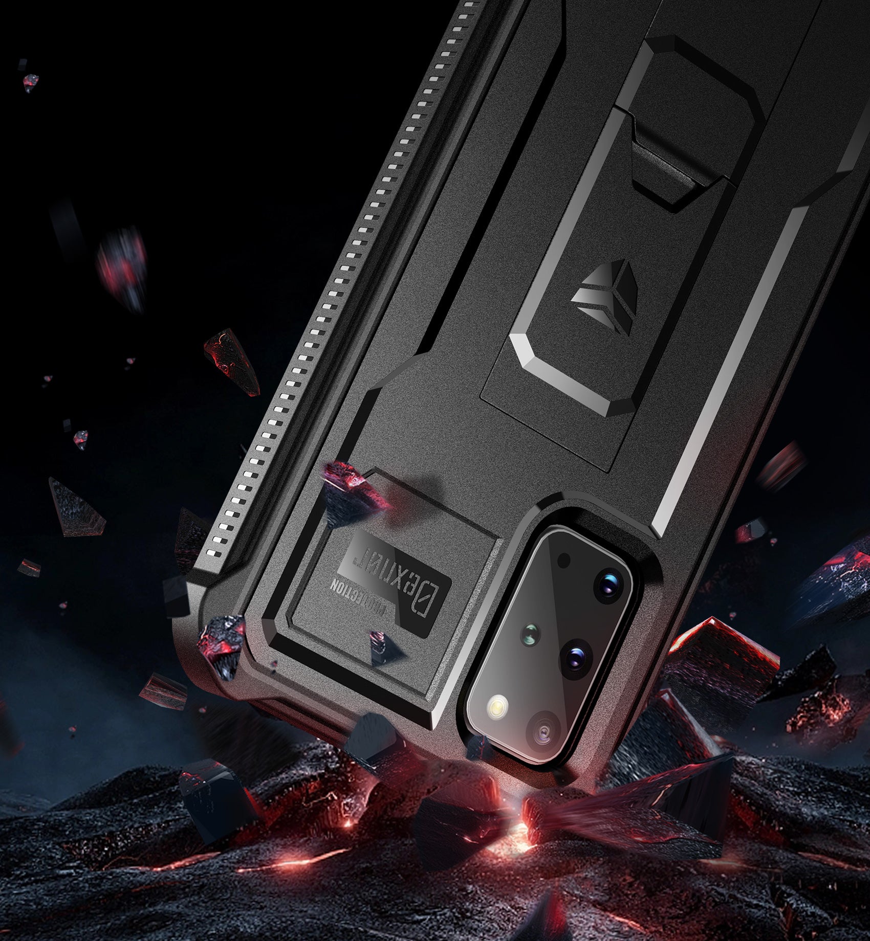 Dexnor Case for Samsung Galaxy S20 Plus With Single Screen Protector Full Body Bumper Kickstand Heavy-duty Shockproof Rugged  Cover.