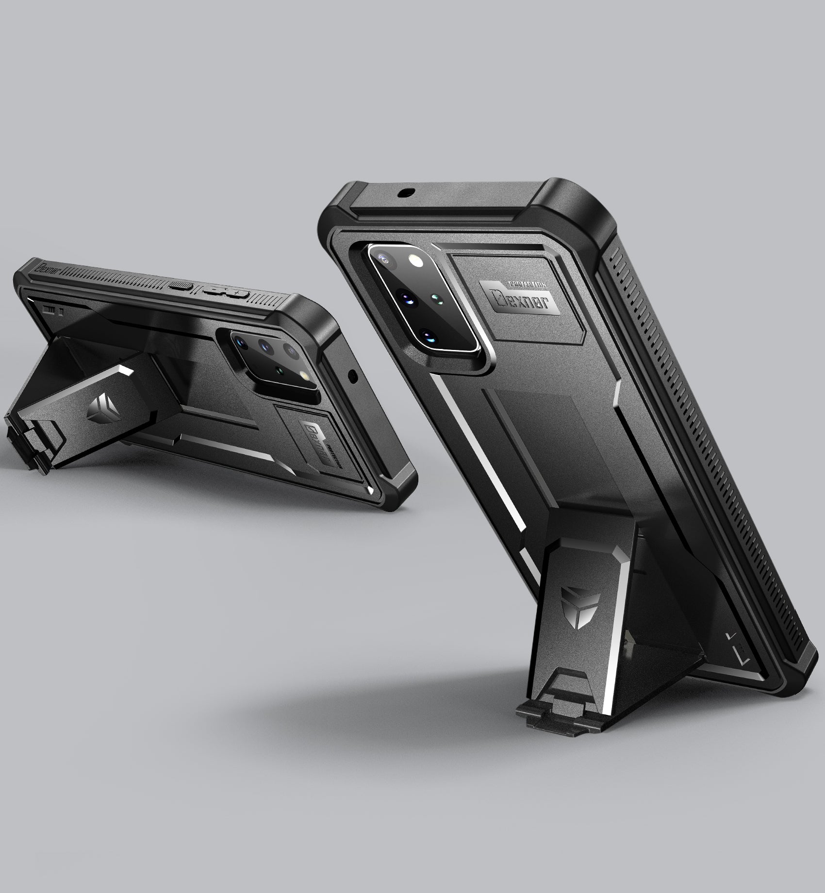 Dexnor Case for Samsung Galaxy S20 Plus With Single Screen Protector Full Body Bumper Kickstand Heavy-duty Shockproof Rugged  Cover.