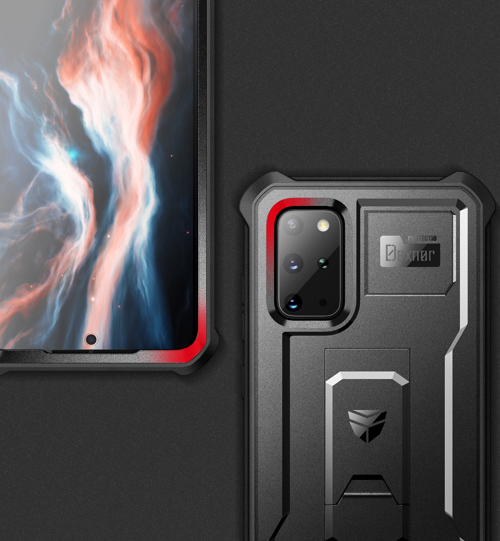 Dexnor Case for Samsung Galaxy S20 Plus With Single Screen Protector Full Body Bumper Kickstand Heavy-duty Shockproof Rugged  Cover.